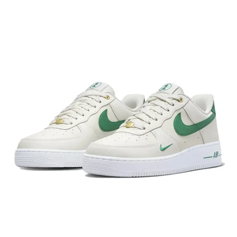 Nike-Air Force 1 Low 07 chaussures de skateboard, baskets unisexes, beige, vert, pour hommes et femmes