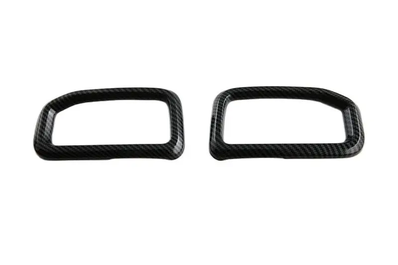 For Ford Ranger 2023 2024 Car Accessories Carbon Fiber Style Air Vent Outlet Cover Dashboard Trim Bezel Frame Molding Garnish