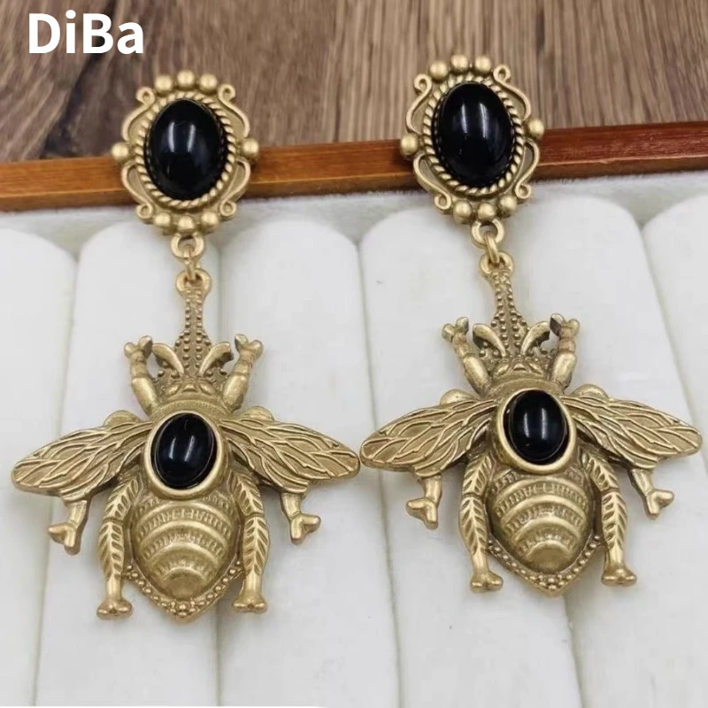 Fashion Jewelry Luxury Temperament Bee Earrings For Women Female Gifts Delicate Design Ear Accessories 2024 Trend New
