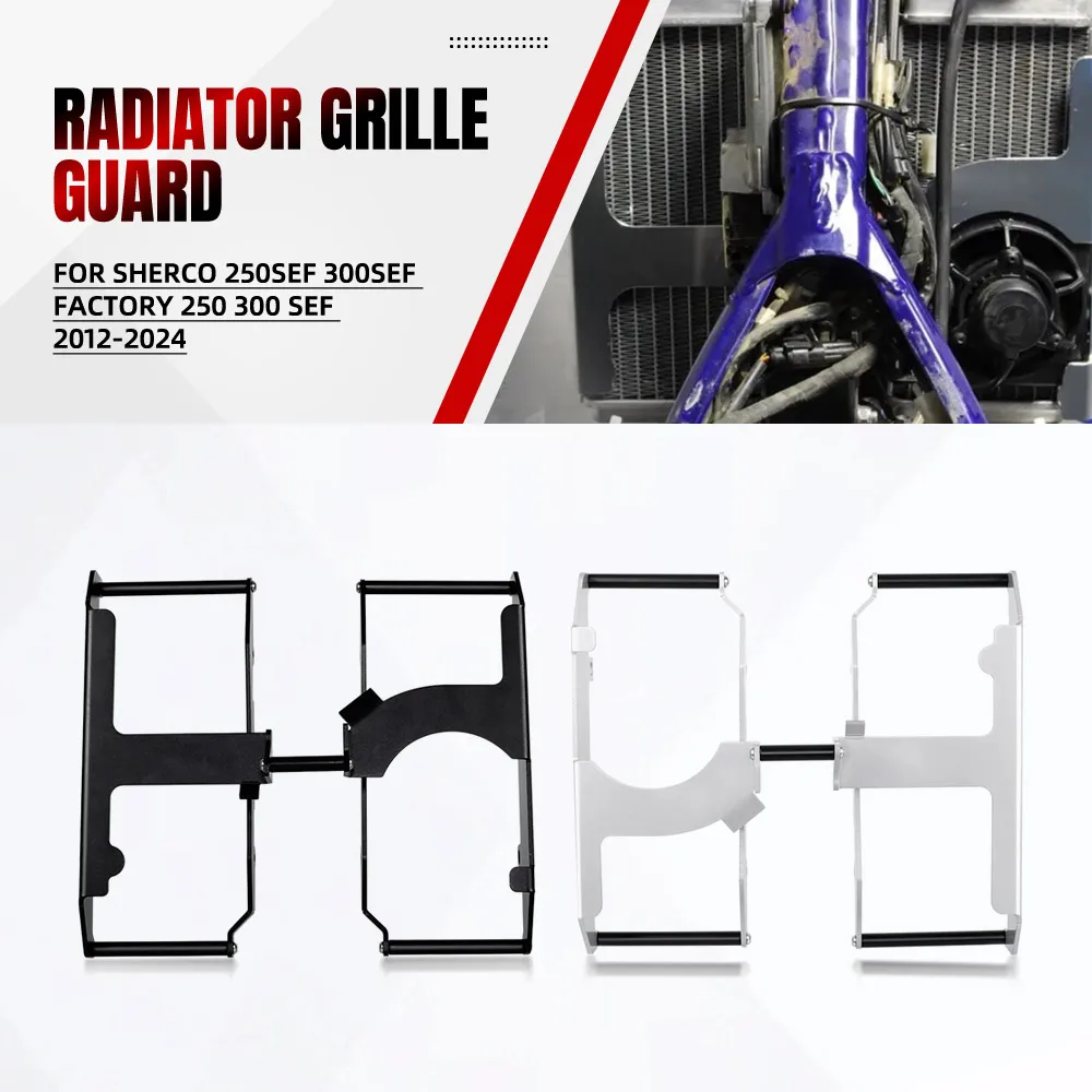 

FOR SHERCO 250SEF 300SEF FACTORY 250 300 SEF 2012-2019 2020 2021 2022 2024 2023 Radiator Grille Cover Guard Protection Protetor