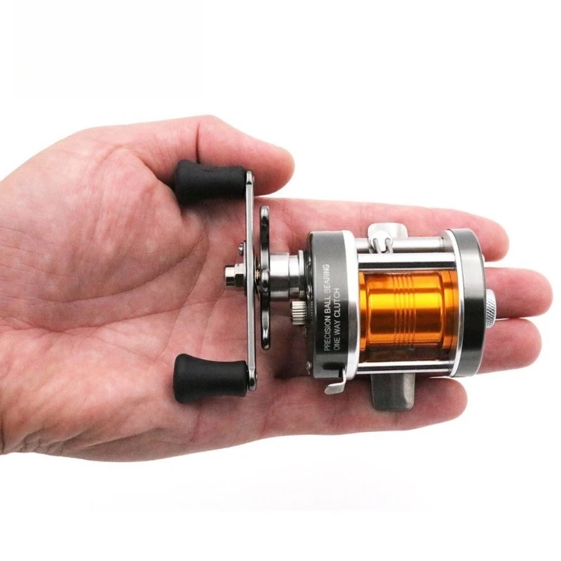 Metal Drum Wheel Micro Object Wheel Shallow Line Cup Horse Mouth Wheel Long Throw Quick Dismantling Screw Fishing