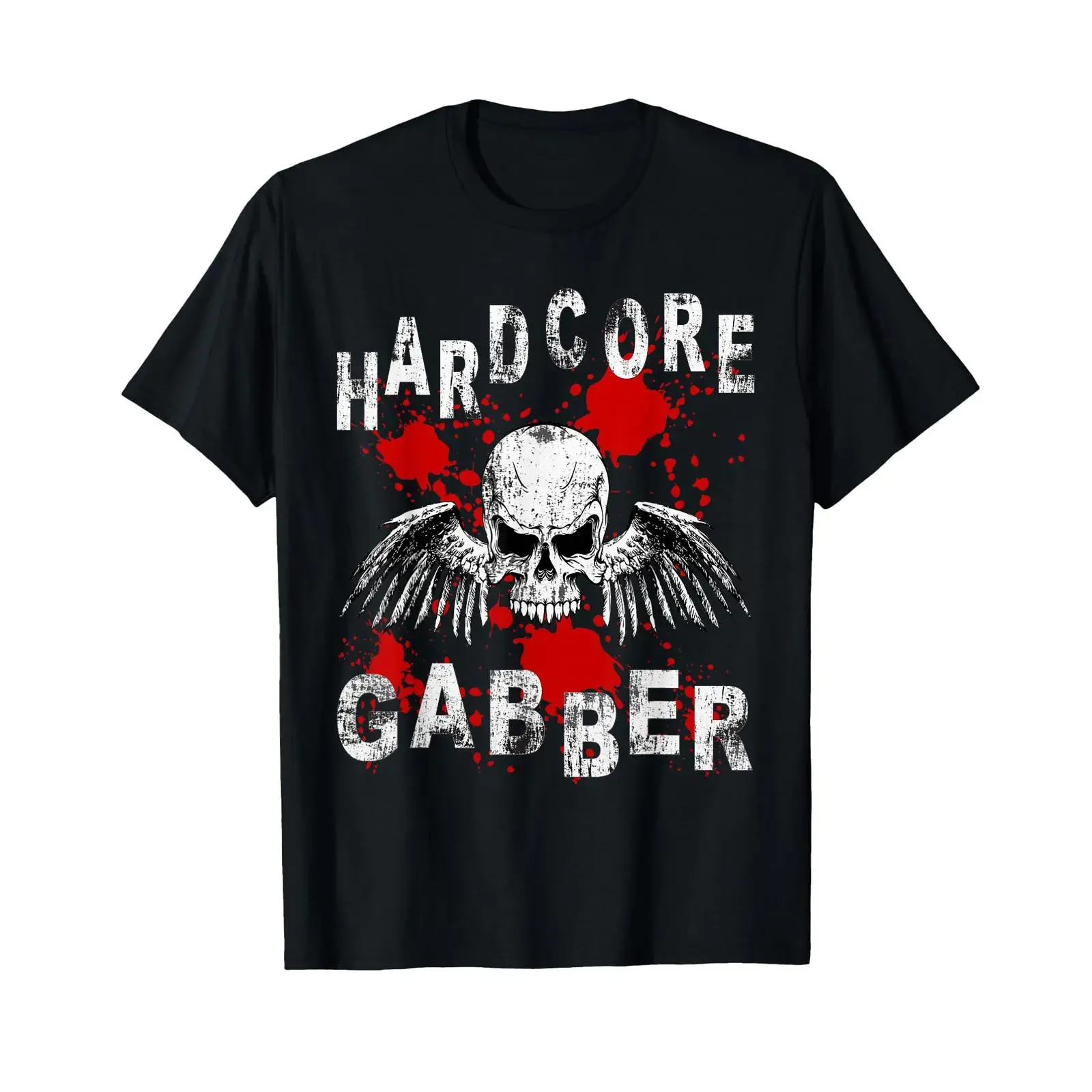 Hardcore Gabber T Shirt vintage Washed graphic Unisex Breathable Versatile Stretched designer clothes streetwear