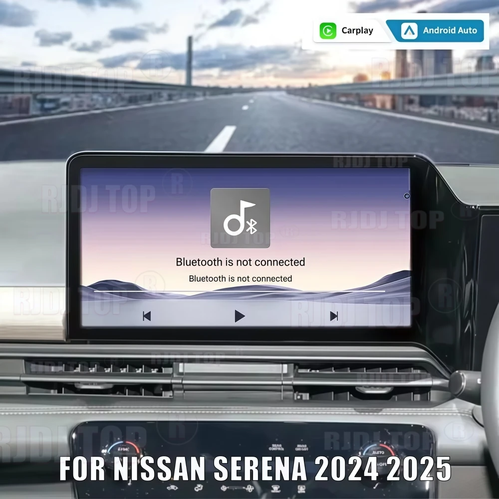 13.2 بوصة لنيسان سيرينا 2024 2025 راديو السيارة Carplay أندرويد السيارات شاشة ستيريو الصوت ستيريو الوسائط المتعددة مشغل فيديو بلوتوث #4