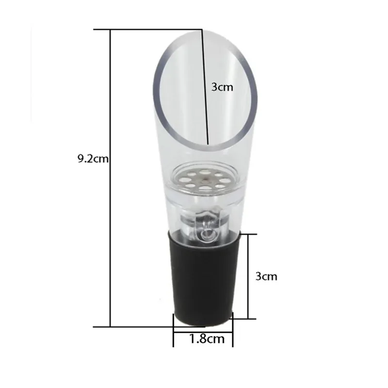 Wine Aerator Acrylic Bottle Stopper Decanter Wine Pourer Aerating Pour Spout Wine Air Aerator Bar Accessories