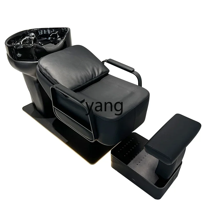 كرسي شامبو لصالون الحلاقة الراقية من lh، حوض سيراميك مخصص لصالون الشعر #2