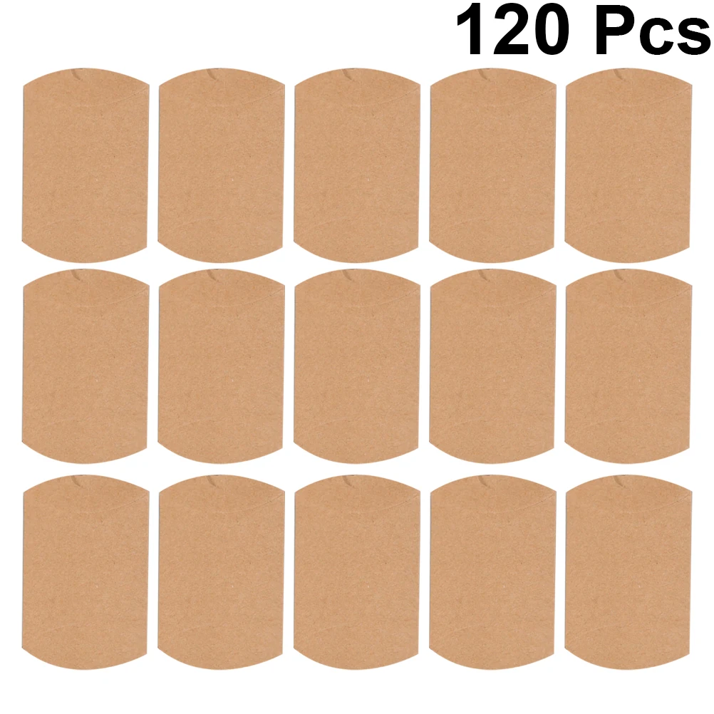 

120 Pcs Kraft Paper Box Gift Boxes for Presents Container Party Favor Candy Bag