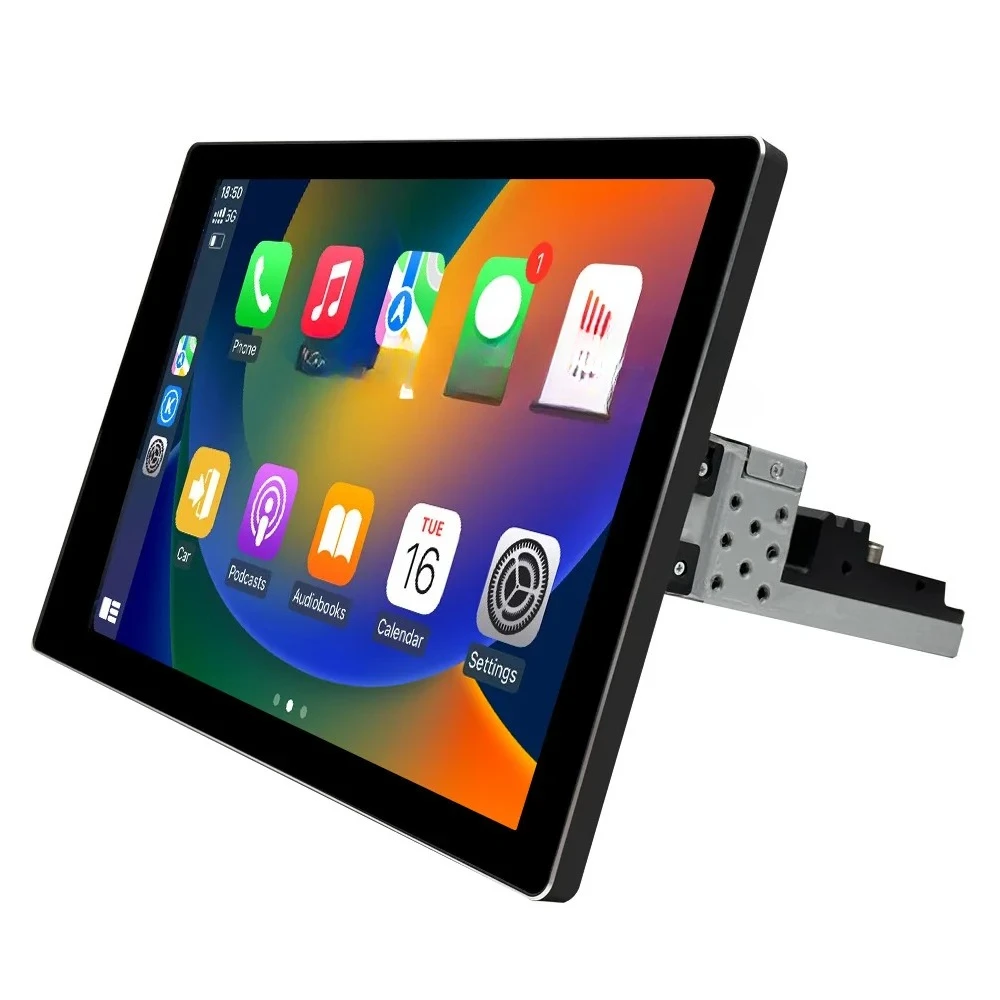 Gold Seller 360 degree rotating shaking head machine 13 inch Android double ingot 1920 * 1200 touch screen car radio navigat