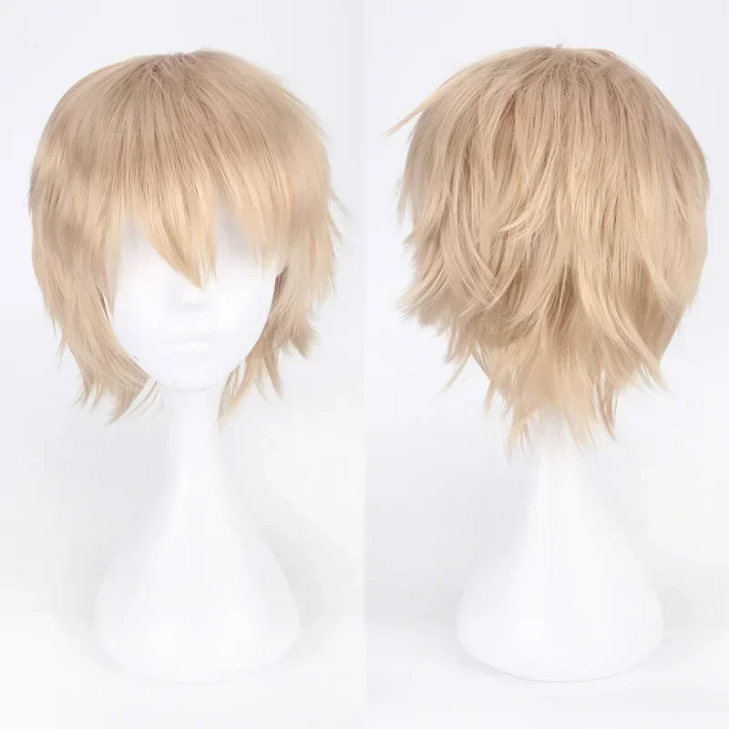Anime Mystic Messenger 707 Cosplay Synthetische Perücke Kurze Rot Orange Hitzebeständige Haar Cosplay Perücken – Detail 19