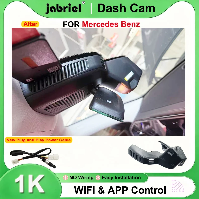Cámara para Tablero Jabriel con Wifi 1K para Mercedes Benz GLS x166 GLE 350 400 450 500 43 53 63 y Mercedes Benz GLE w167 c292 2019 2020 2021