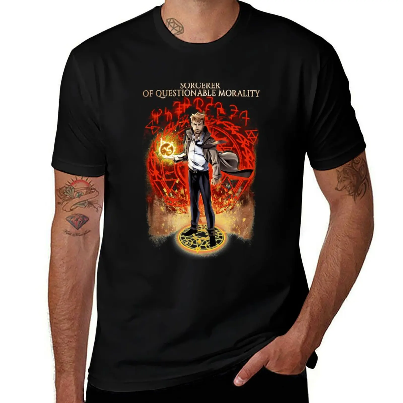 

John Hellblazer For Fans T-Shirt customs customizeds oversizeds baggy shirts T-shirts for men cotton