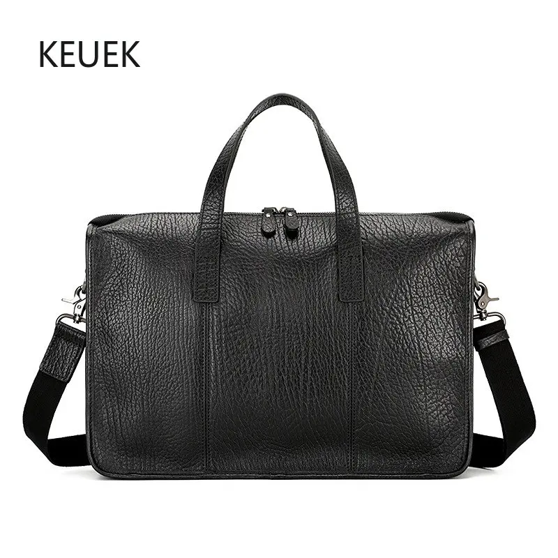 New Fashion Genuine Leather Men Handbags Business Briefcase Single Shoulder Crossbody Bag Bolso Hombre Messenger Bag