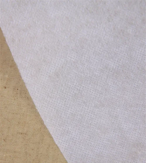 80g/Meter 100cm*100cm Interlining Iron-On Fusible White Non Woven Interface  Filling Wadding