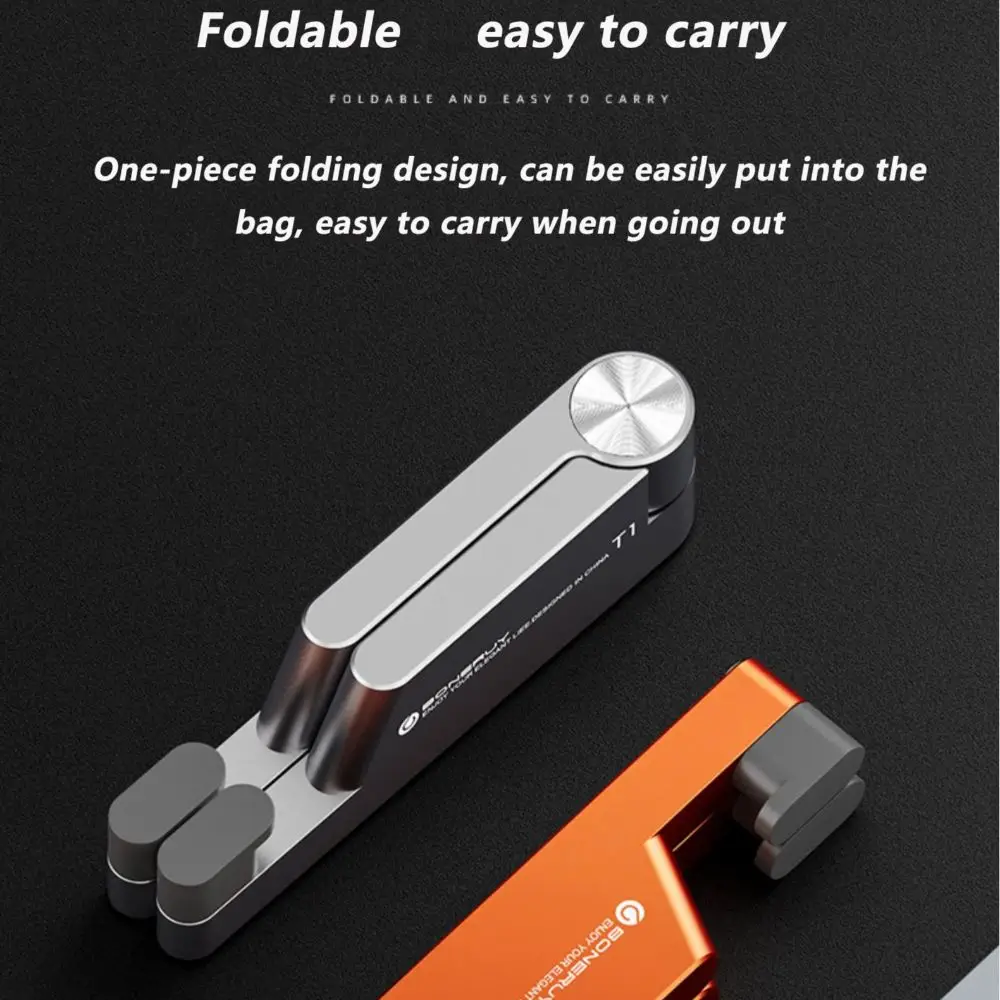 Tablet Stand Adjustable Cell Phone Holder Foldable Portable Mobile Phone Bracket Aluminum Alloy Stable Table Phone Holder Home
