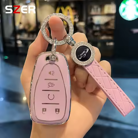 New 4 5 Buttons TPU Car Key Case Cover Fob For Chevrolet 2017-2019 Chevy Malibu Camaro Cruze Traverse Sonic Volt Bolt Equinox