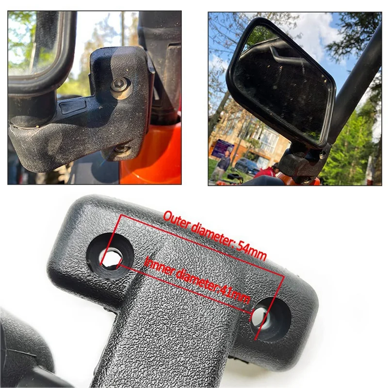 For HISUN 500 UTV Accessories Parts Left And Right Rear View Mirror Set 7030-260110 7030-260120, 2PCS