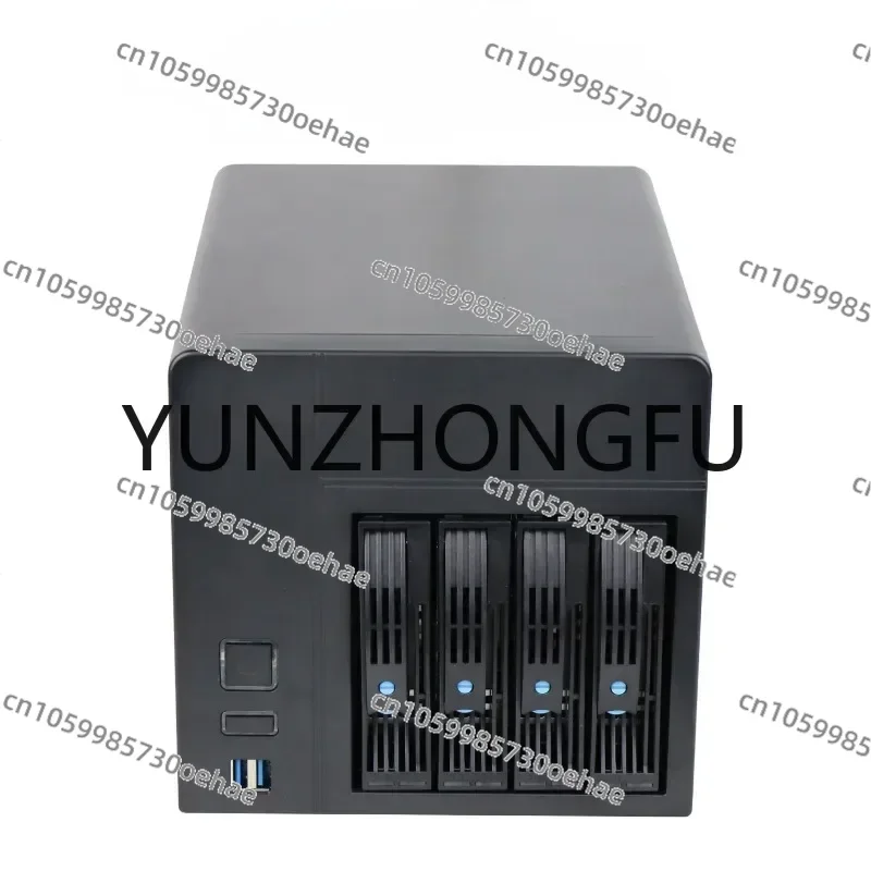 2023new 4-bay Nas home office DIY hot swappable IPFS server mini itx chassis small 1U power supply