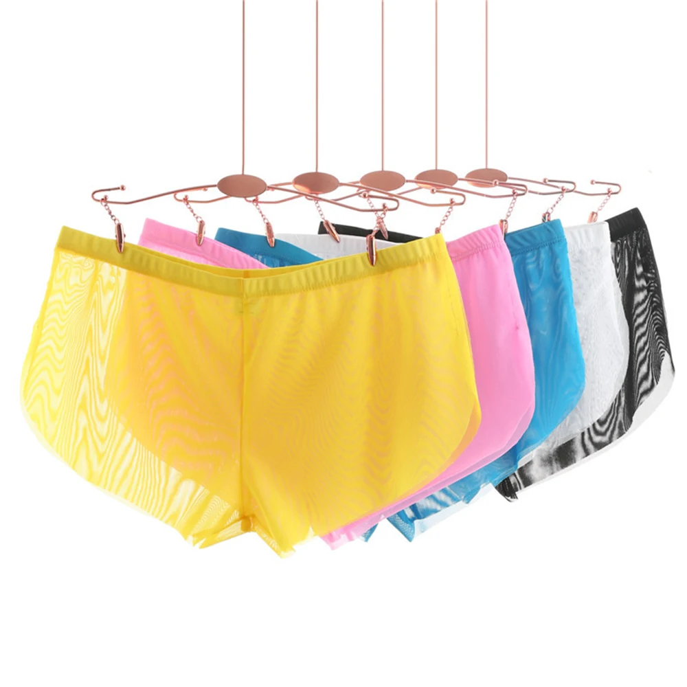 

Модное мужское нижнее белье Sissy, трусики для бодибилдинга, трусы для сна, плавки-боксеры, дышащие шорты-боксеры