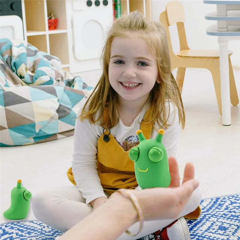ABWE-6Pack Green Bug Popping Out Eyes Squeeze Fun Sensory Fidget für Kinder zum Stress, Angstzustände und Autismus du verwendet