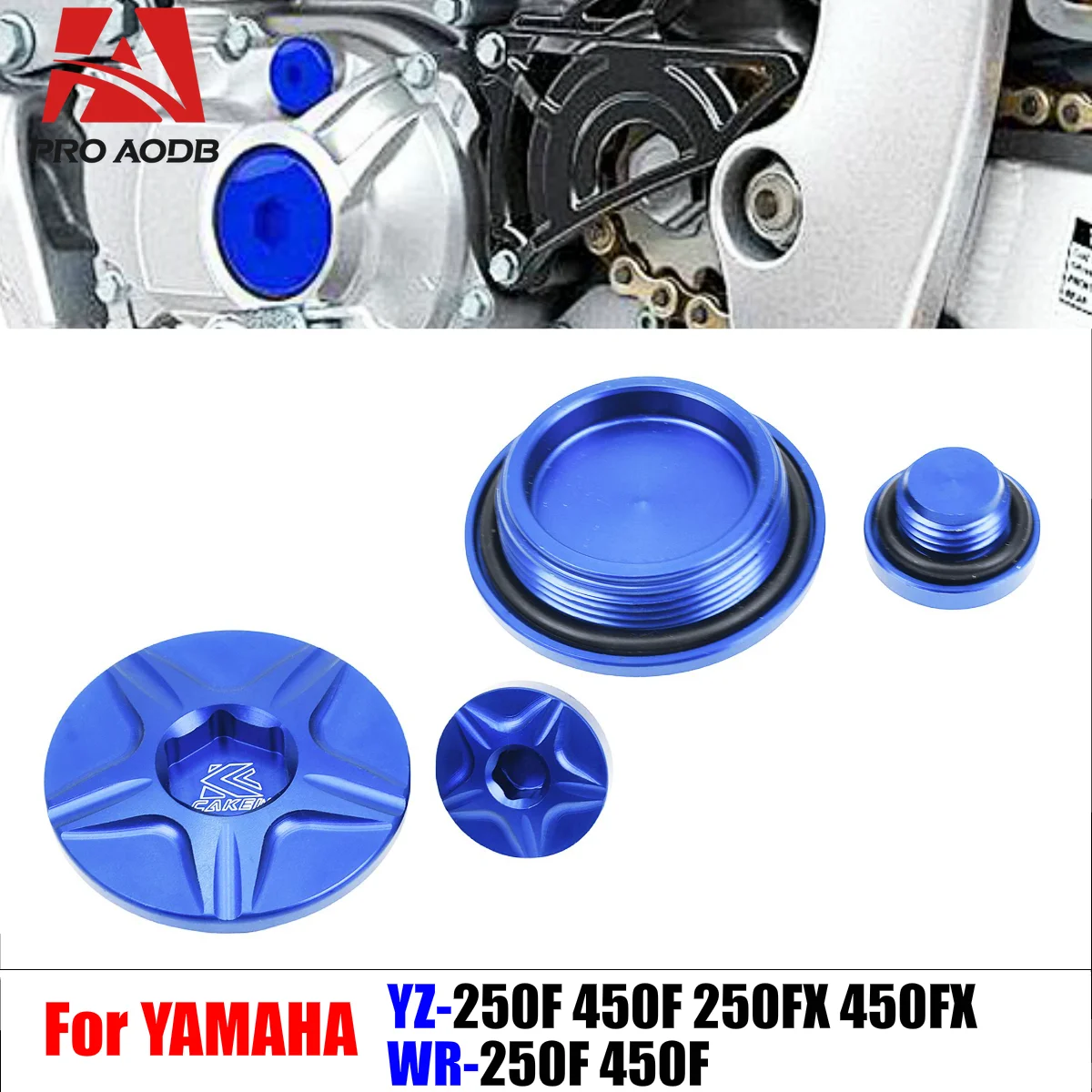 

High-Quality Engine Cover Cap Plug Kit For YAMAHA Motorcycle YZ250F YZ250FX YZ450F YZ450FX WR250F WR450F ATV RAPTOR 700 YFZ450R