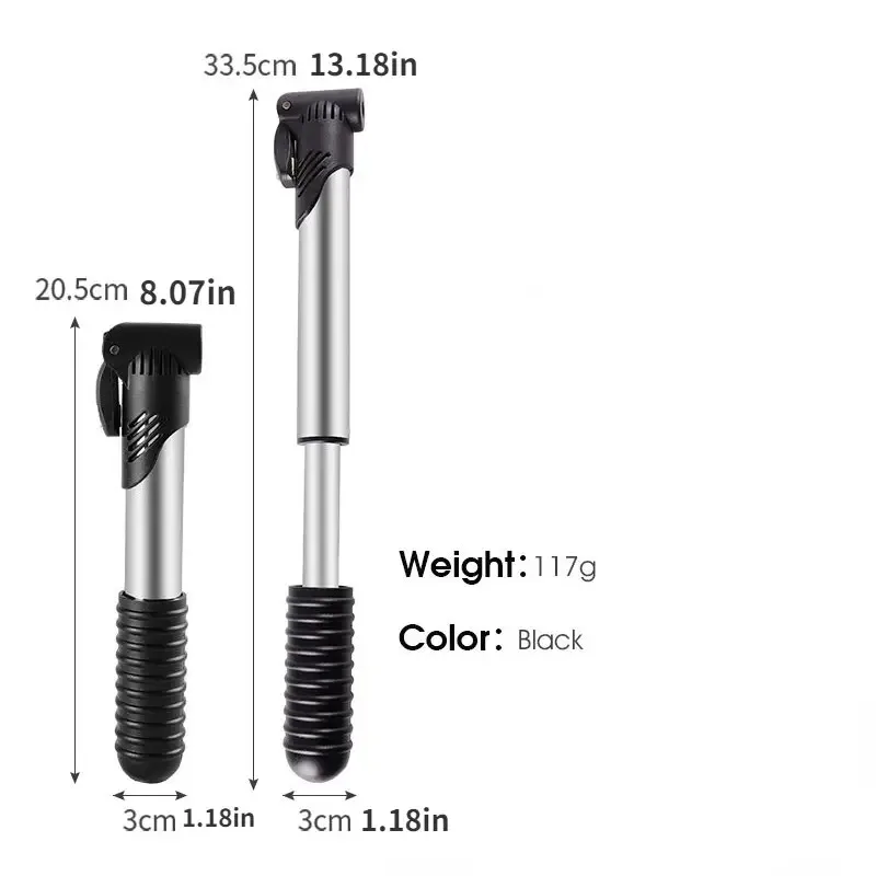 1pc Portable Mini Bicycle Pump Cycling Hand Air Pump Ball Tire Inflator Schrader Presta Valve MTB Road Bike Accessories