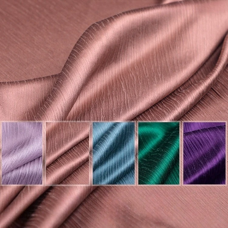 Limited Solid Color, Silk Bark Satin Textile 125cmwidth Spring And Autumn Dress Shirt Clothing 70mulberrySilk Fabric