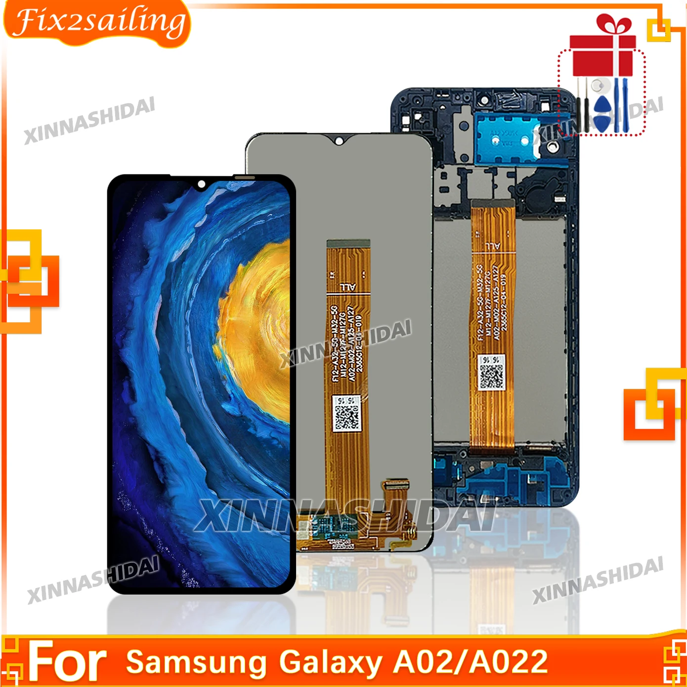 High Quality Display For Samsung Galaxy A02/A022 Display LCD Touch Screen Digitizer Assembly Replacement Repair Parts