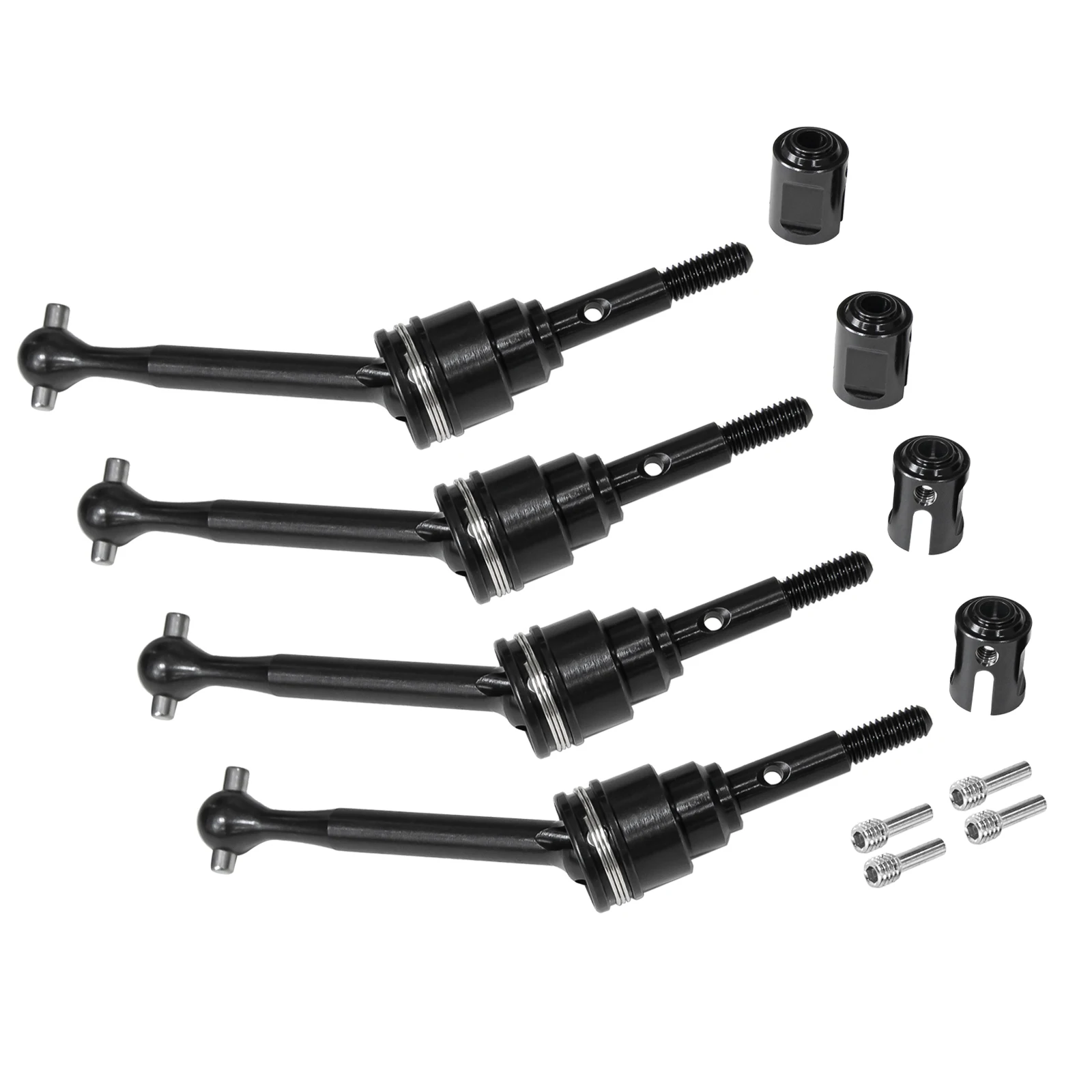 OKHL 금속 범용 드라이브 샤프트 CVD 스테인레스 스틸 Traxxas 1/16 Mini Maxx BL-2s 107154-1 RC 크롤러 자동차 액세서리