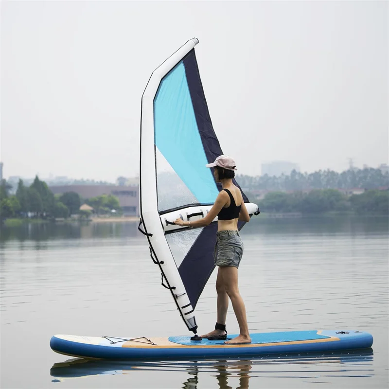 Inflatable Windsurfing Surfing Sailing Paddle Surf Sail Surfboard Kite Surf