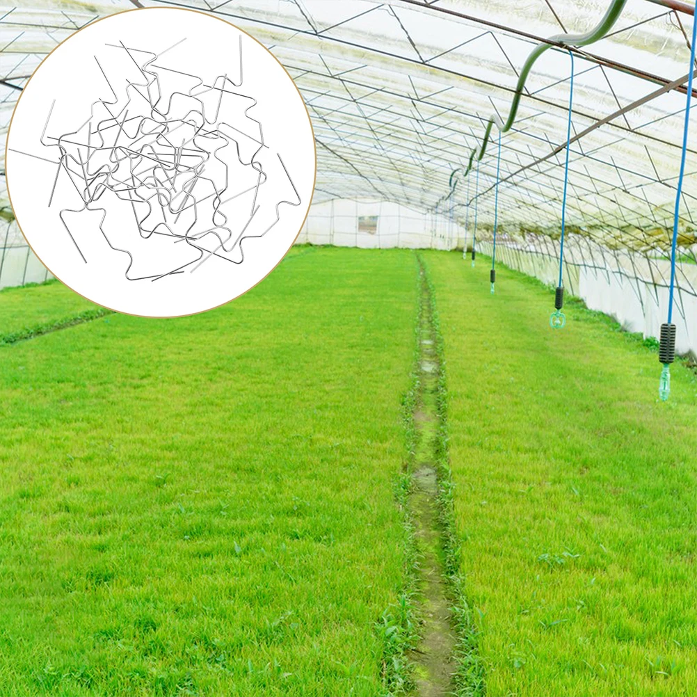 

100 шт., зажимы для проволоки для теплицы, зажимы для крепления стеклянной панели из нержавеющей стали, антикоррозийные, долговечные, Typhoon, защита от дождя