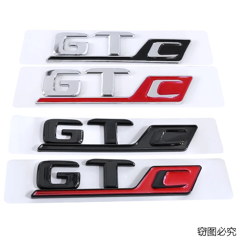 

GTC logo car stickers for Mercedes Benz AMG C-class E-class modified GTC series car accessories rear boot labels trunk emblem