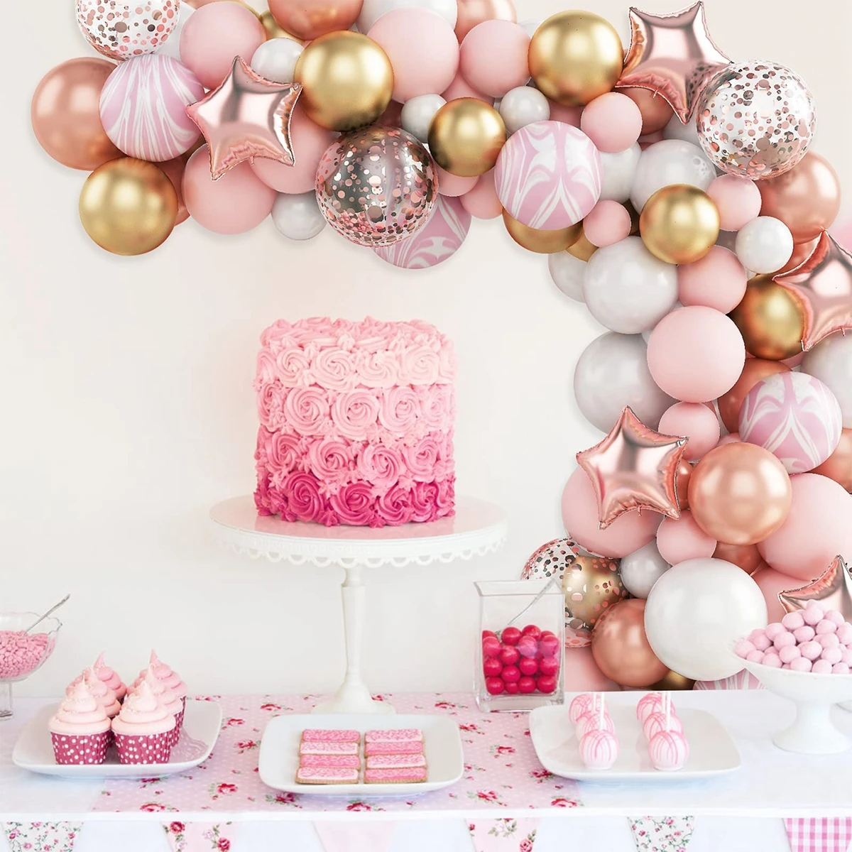 Macaron Balloon Garland Arch Kit 1st Birthday Party Decoration Kids Wedding Birthday Balloon baby shower Confetti Latex Baloon image 4