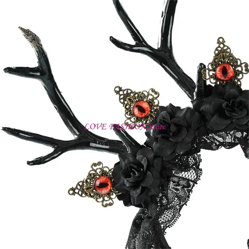 Ánh sáng đầu tuần lộc gothic nhẹ dành cho đầu trang phục gothic Y166