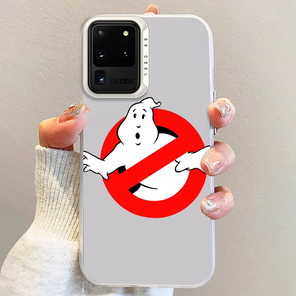 Movie E-Extreme G-Ghostbusters Laser Phone Case for Samsung S24 23 22 ULTRA A25 33 32 34 S PLUS IMD Shockproof Silicone Coque