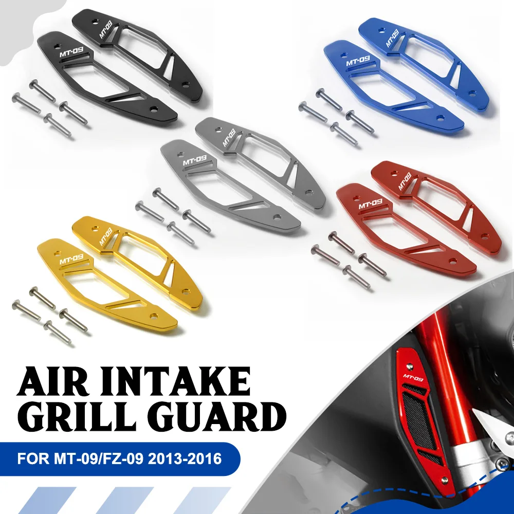 

Motorcycle Side Air Intake Cover Grill Guard Protector Accessorie FOR YAMAHA MT-09/FZ-09 2013 2014 2015 2016 Aluminium MT09 FZ09