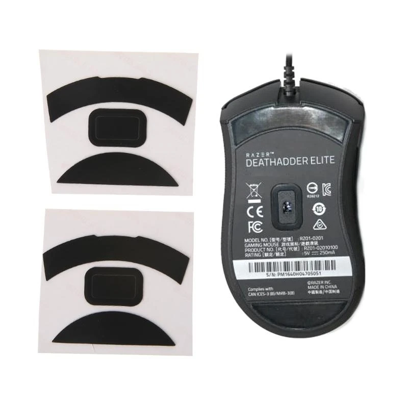 

2Set Mouse Feet Mouse Skates Stickers Pad Rounded Glides Curved Edges Feet Replacement for Deathadder Mouse best sale