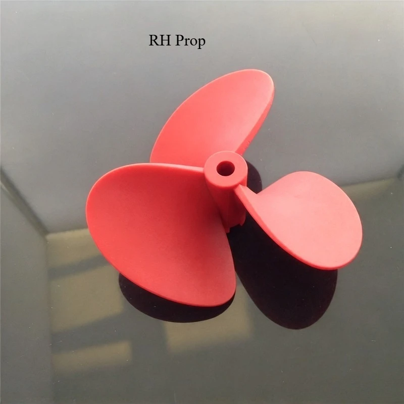 70/80mm High Thrust Propeller, 5mm Bore Thickened Nylon Prop for Bait/Trawler RC Boat