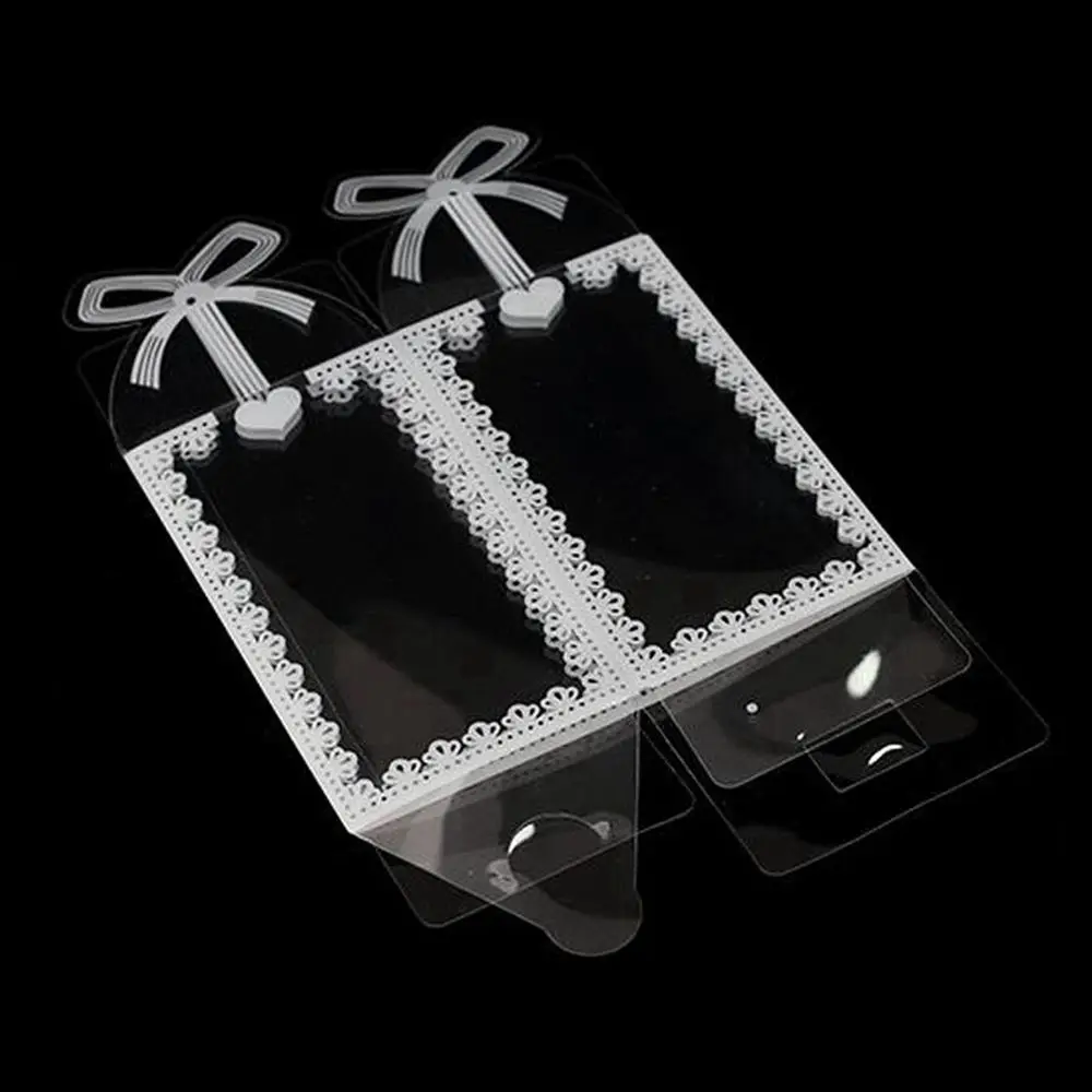 10pcs PVC Chocolate Transparent Box Candy Holders Party Supplies Gift Boxes Candy Box Wedding Favor Gift Packaging Box