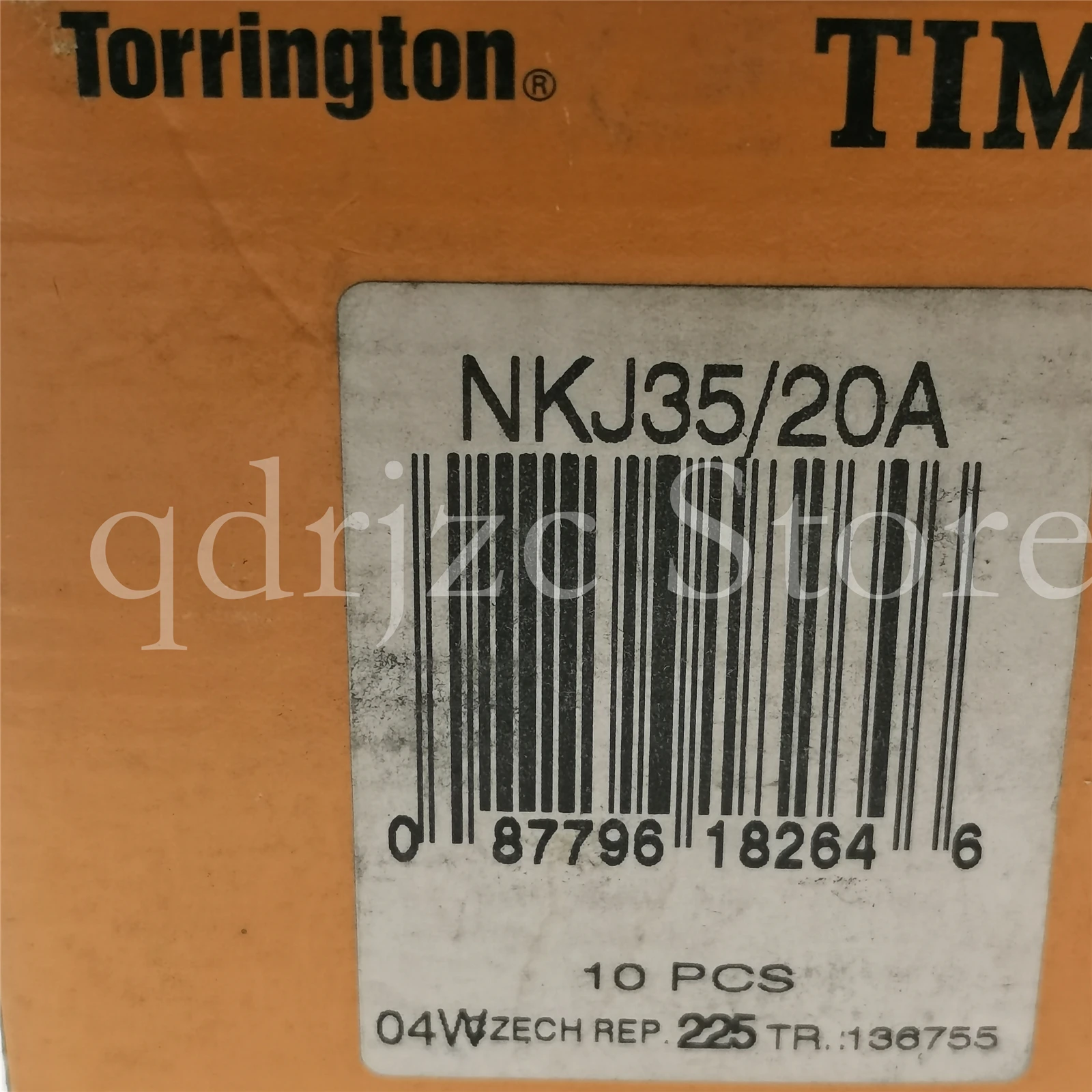 

TORRINGTON-TORR needle roller bearing with inner ring NKJ35/20A = NKI35/20-TV-XL TAFI355020 35X50X20mm