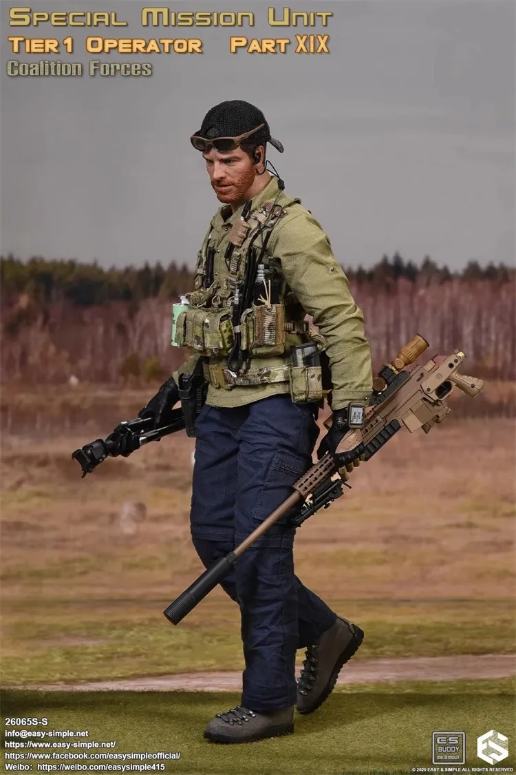 Easy&Simple 26065S-S 1/6 Soldier Part 19 Allied Forces Tier 1 Operator Full Set 12'' Action Figure Model Toy In Stock