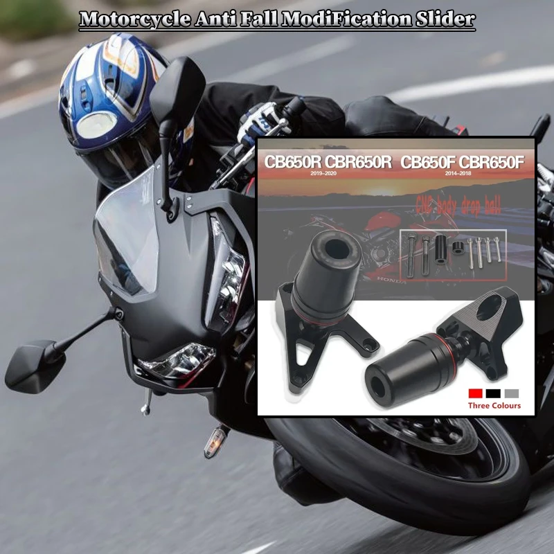 

For HONDA CB650R CBR650R CB650F CBR650F Motorcycle Falling Protection Frame Slider Fairing Guard Crash Pad Protector