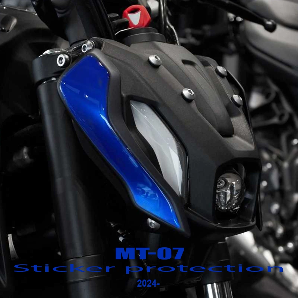 Motorcycle Accessori Fuel Tank Pad 3D Sticker Knee Grip Traction Protector Decals For MT07 MT-07 mt07 2024