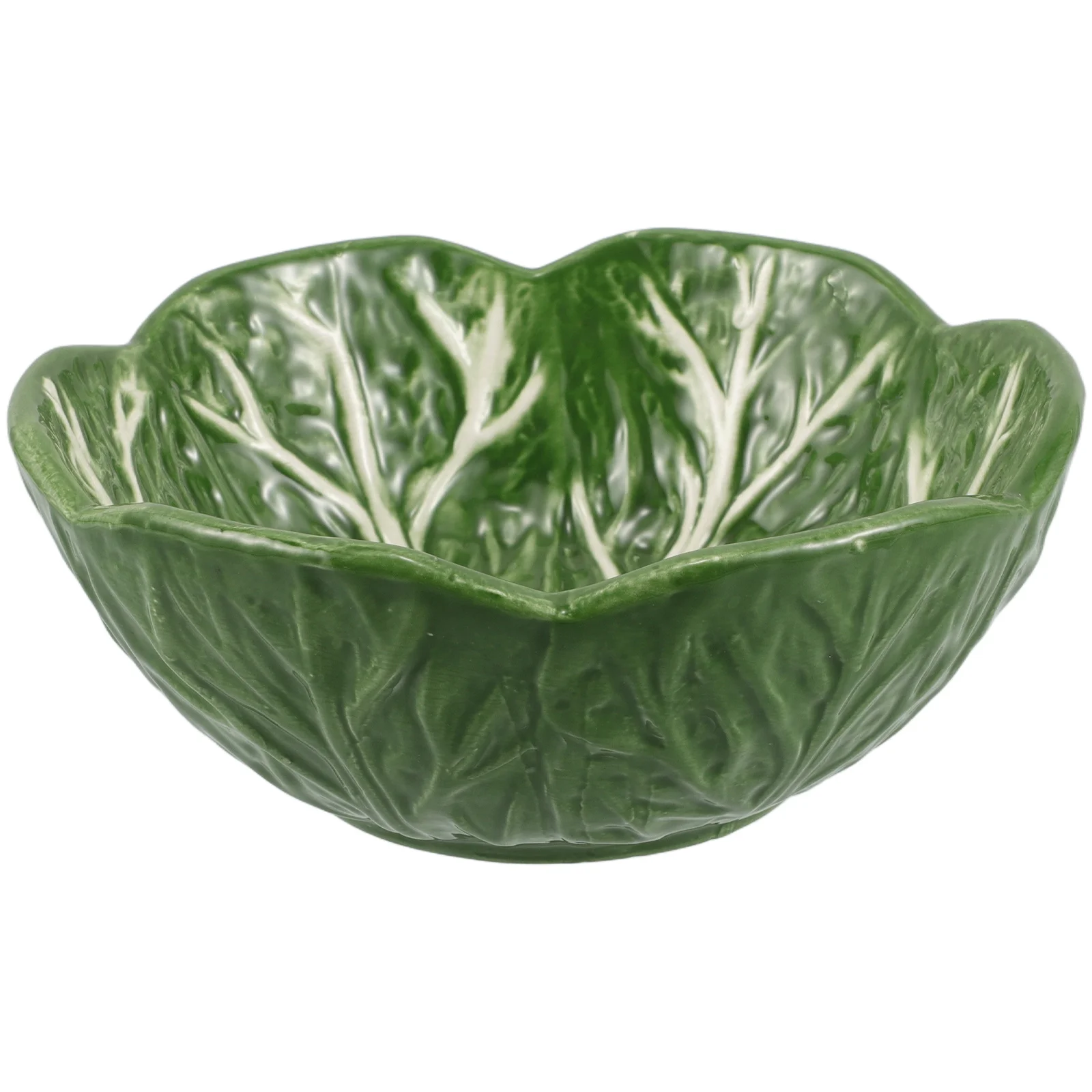

Ceramic Cabbage Design Plate Creative Serving Tray for Tea Snacks Desserts Nuts Pastry Cake Sushi Appetizer Guest Room Hotel