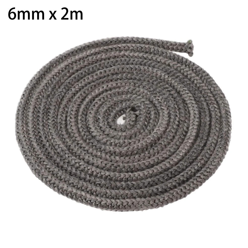 Fiberglass Fireplace Door Sealing Rope 6mm Diameter Stove Gasket Cord Designed For Reliable Seal Performance In Heating Units