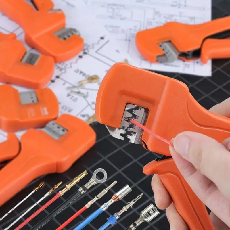 A9LA Crimper Cable Cutter Wire Stripper Multifunctional Stripping Crimping Pliers
