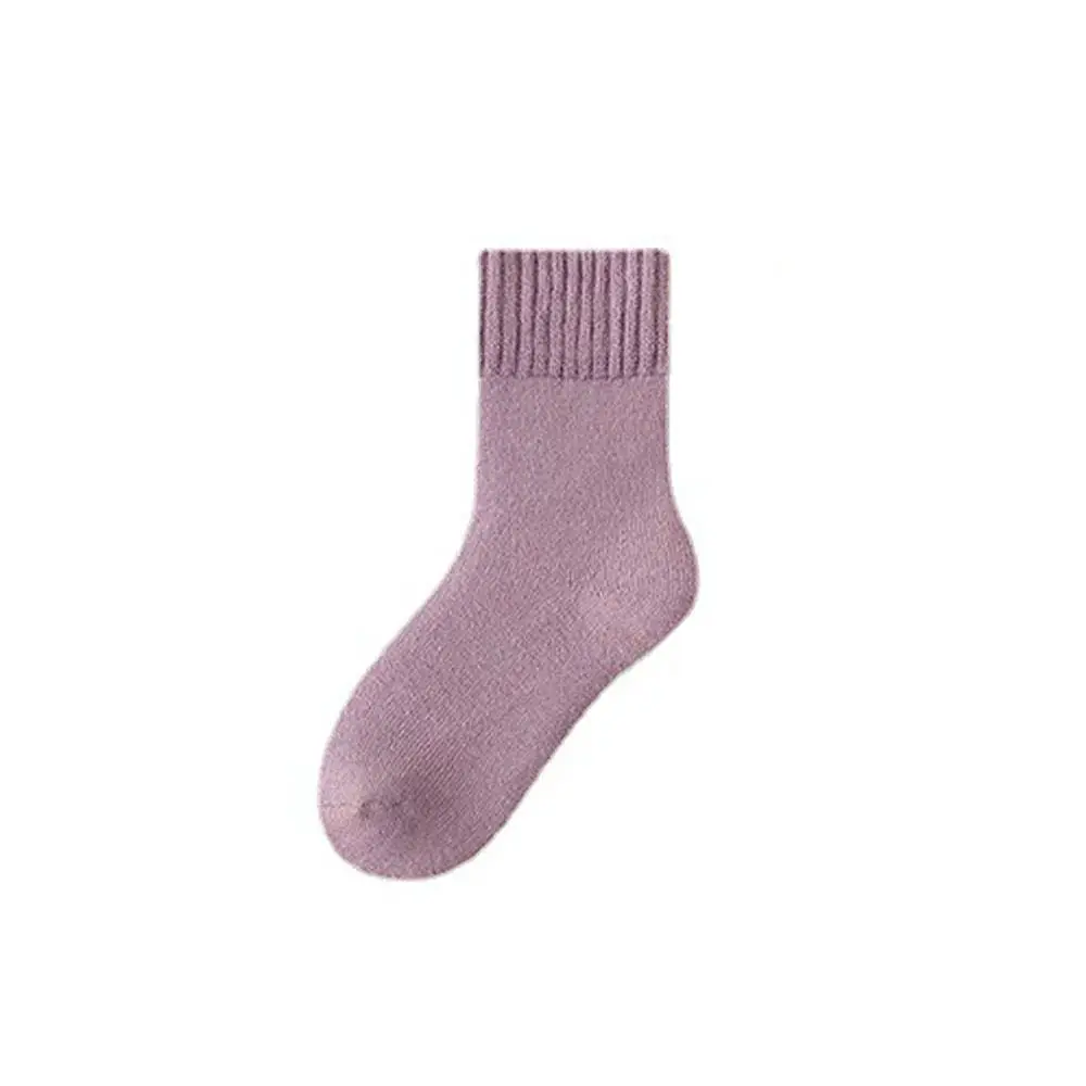 New Polyester Cotton Winter Warmer Thicken Sock Medium Tube Sock Seamless Cashmere Snow Socks Thermal Wool Keep Warm Tool