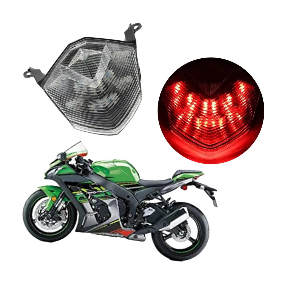 

12 В 1 шт. задний фонарь для мотоцикла, подходит для KAWASAKI Z750 Z1000 2007-2009, подходит для KAWASAKI ZX-10R ZX-6R 636 ZX600