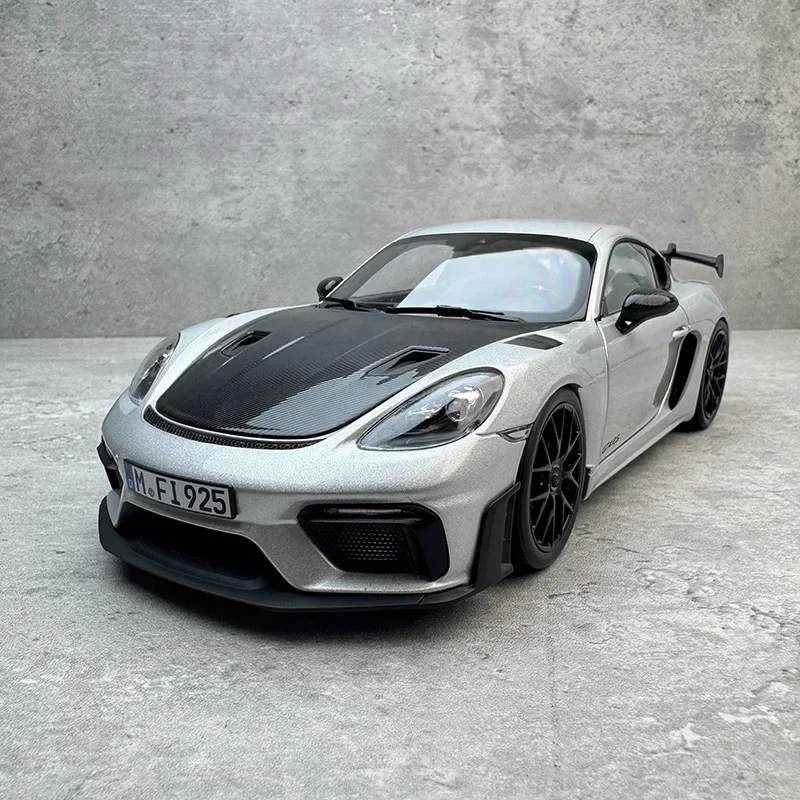 NOREV 1:18 لـ GT4 718 سيارة رياضية قابلة للتحويل مصنوعة من خليط معدني مفتوح بالكامل مجموعة نماذج السيارة لعبة هدية