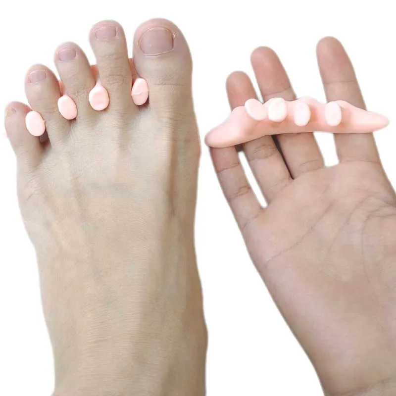 2 Stück = 1 Paar Gel Hallux Valgus Fußpflege Werkzeugs chutz Silikon Hammer Korrektor Zehen abscheider Glätte isen Einlegesohle Pediküre