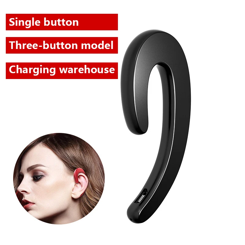 UTHAI-auriculares inalámbricos TWS 5,0, cascos por encima de la oreja con conducción ósea, compatibles con Bluetooth, modo de espera largo, impermeables IPX5