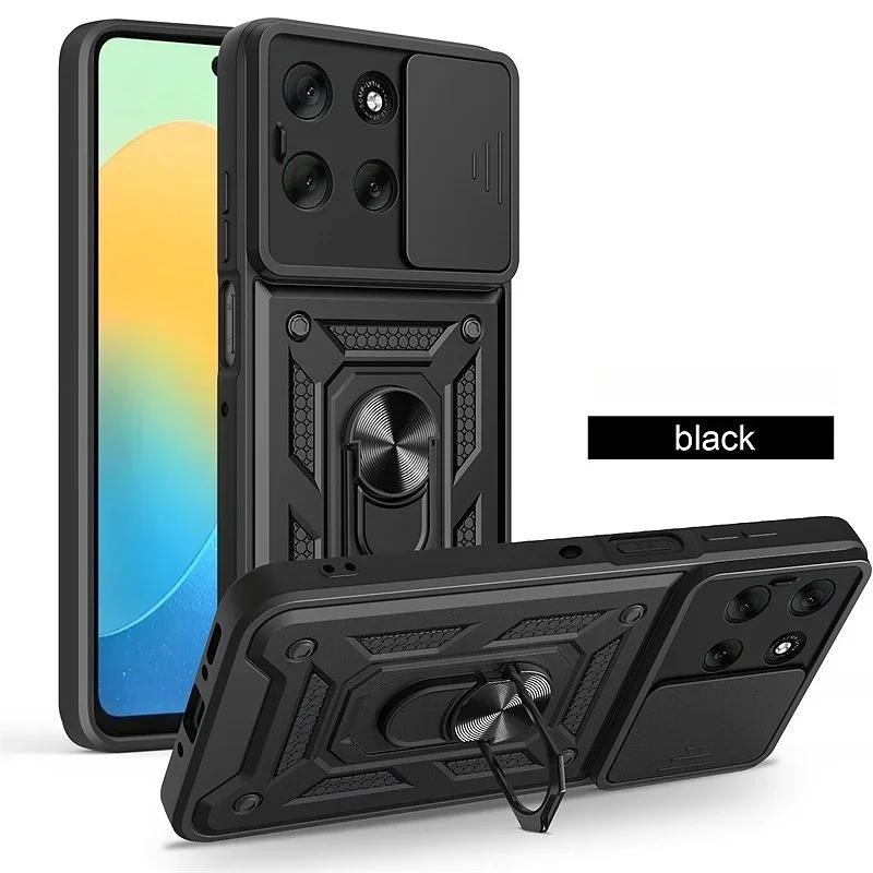Rüstung Fall Für Motorola Moto G56 G86 5G G15 G35 G55 G75 G85 G04 G24 G54 G84 E14 E15 Objektiv schützen Abdeckung Ring Ständer Halter Fundas – Detail 12